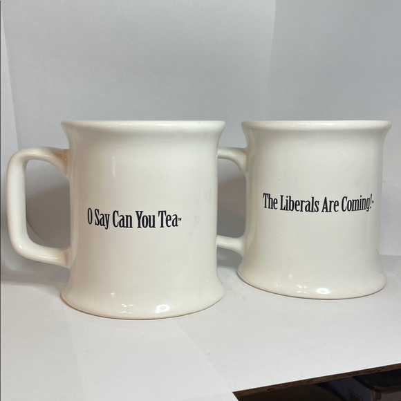 Two if by Tea Rush Limbaugh White Ceramic Mugs - Picture 5 of 7